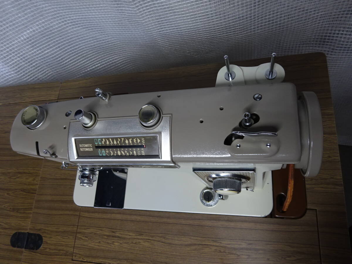 B685 BROTHER ブラザー ペースセッター ZU2-B685 足踏みミシン 作業台付 イス付 付属品あり アンティーク レトロ 家財便発送 ...