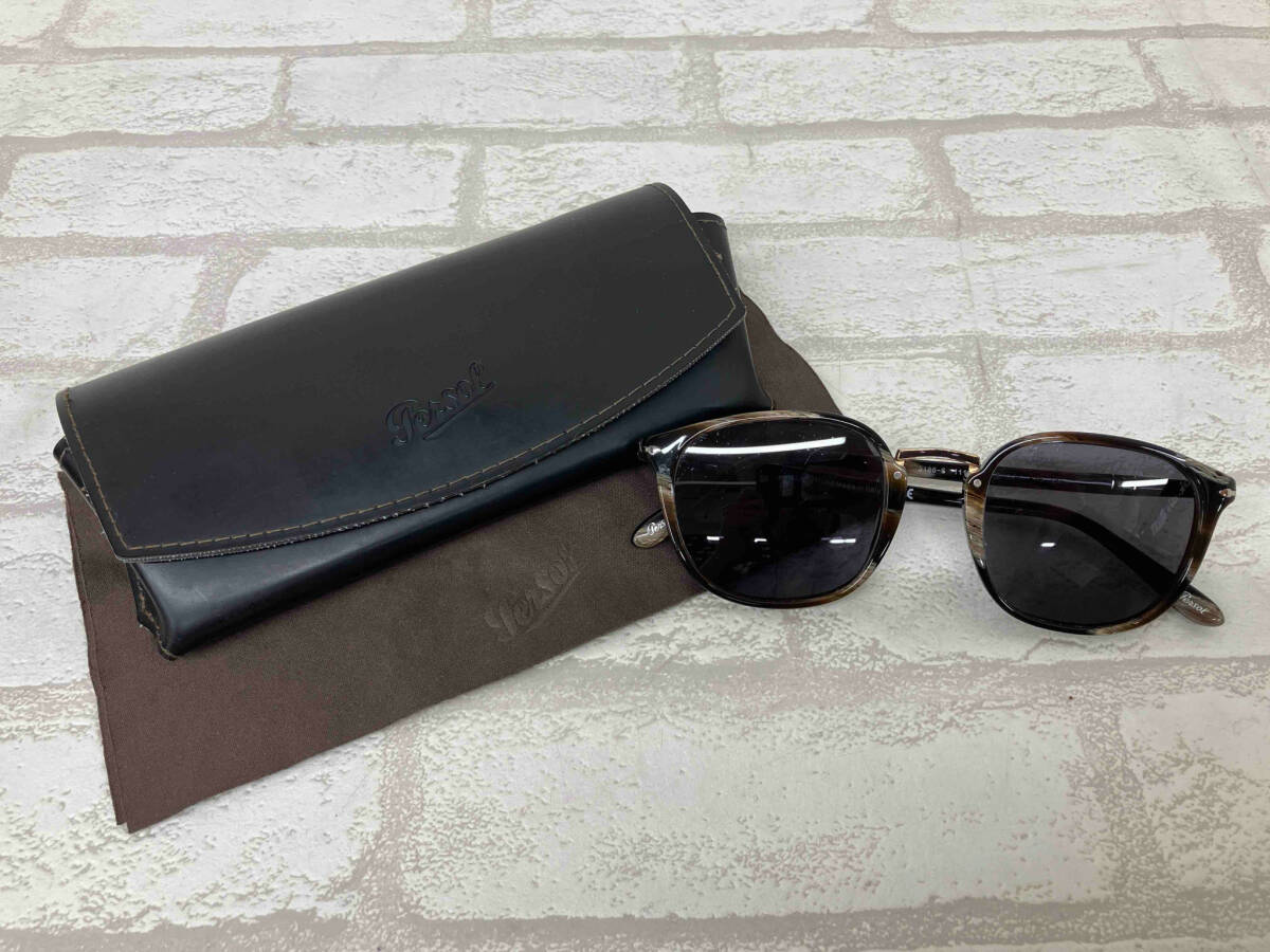 Persol 3186S 5121-145 ペルソール サングラス アイウェア ウェリントン メンズ フルリム カジュアル イタリア製 状態考慮