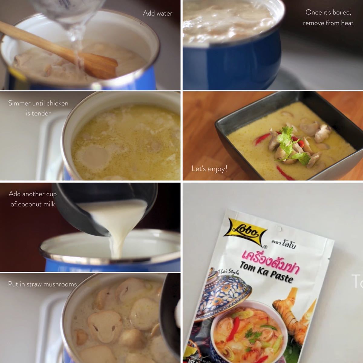 トムカーペースト トムカーガイ タイ料理 50g ×6_4