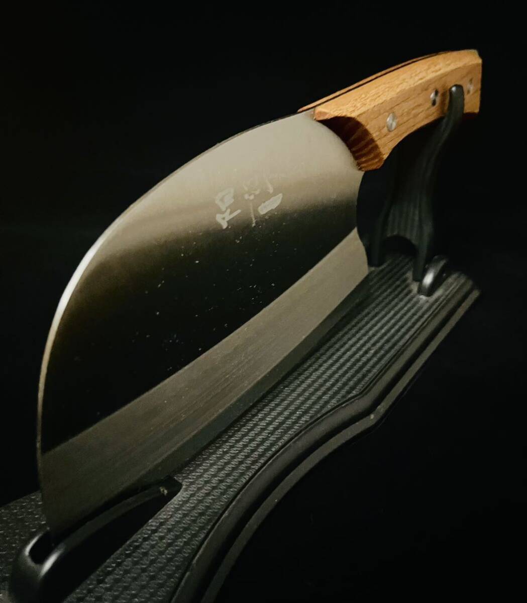 ［4-3-4#B］　ブッチャーナイフ　骨切包丁　骨スキ　叩き包丁　解体ナイフ　狩猟刀　ハンティングナイフ　出刃包丁　フルタングナイフ_1