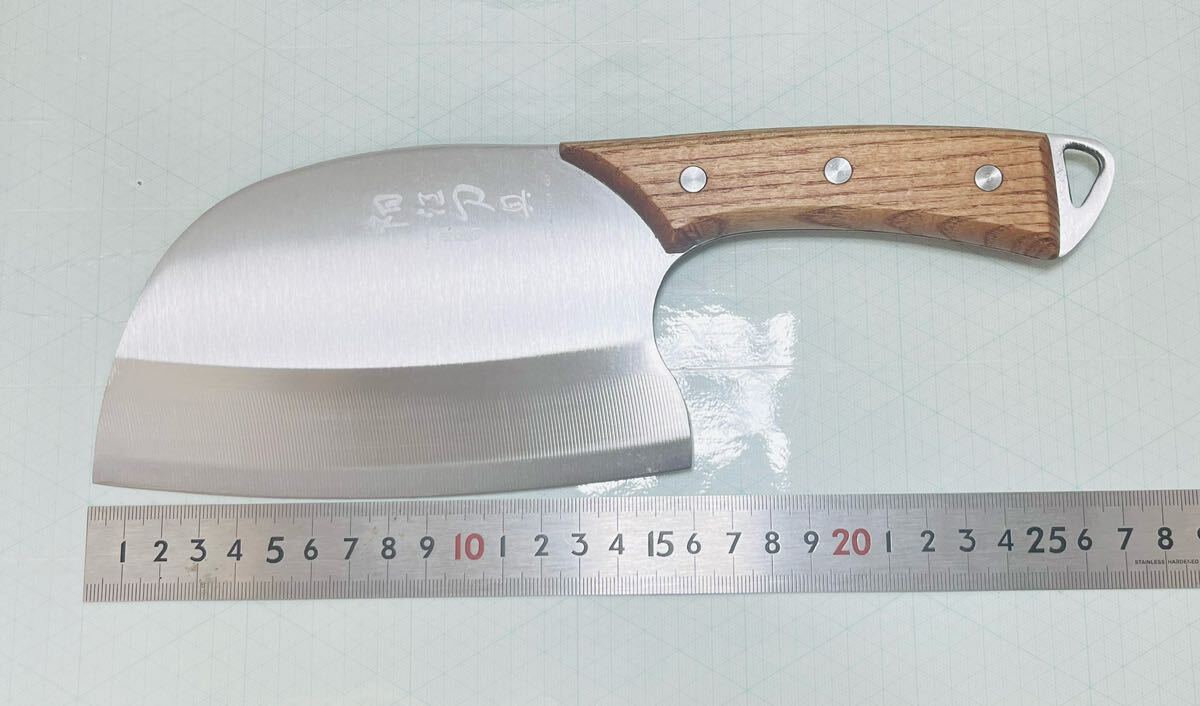 ［4-3-4#B］　ブッチャーナイフ　骨切包丁　骨スキ　叩き包丁　解体ナイフ　狩猟刀　ハンティングナイフ　出刃包丁　フルタングナイフ_2