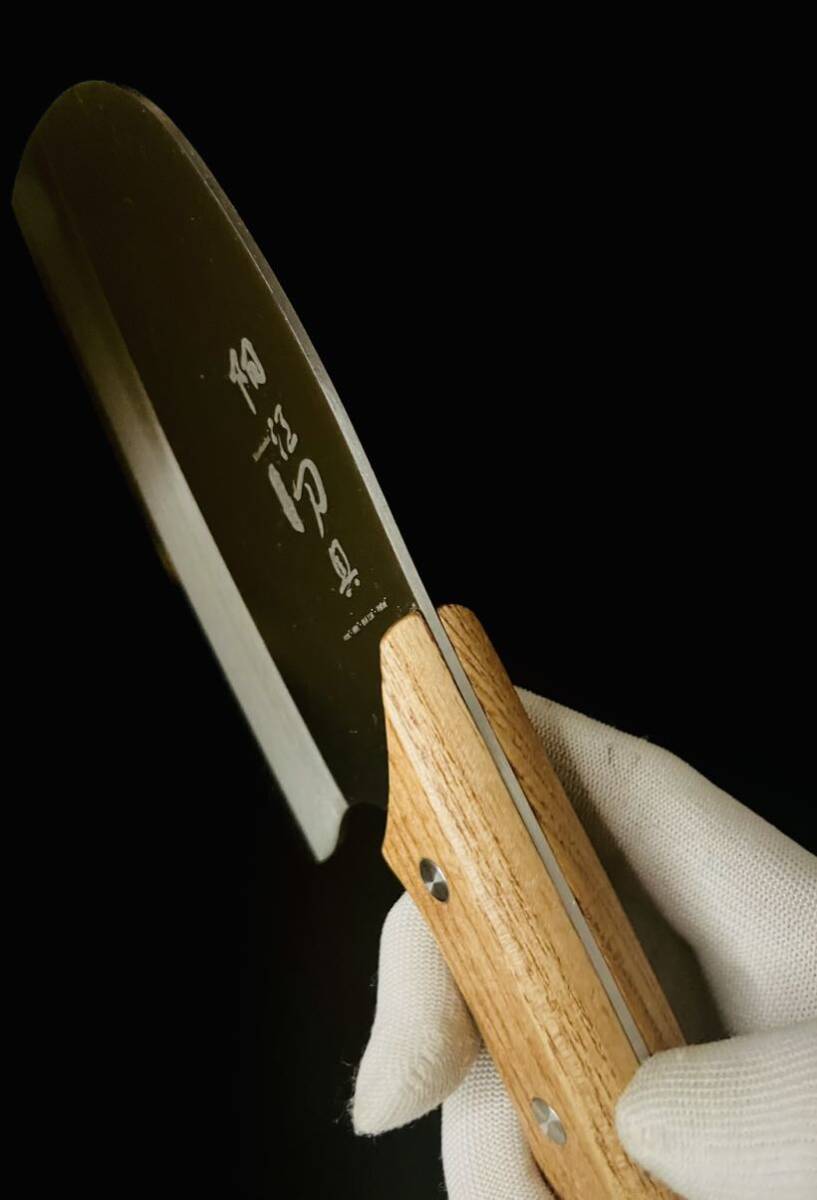 ［4-3-4#B］　ブッチャーナイフ　骨切包丁　骨スキ　叩き包丁　解体ナイフ　狩猟刀　ハンティングナイフ　出刃包丁　フルタングナイフ_5