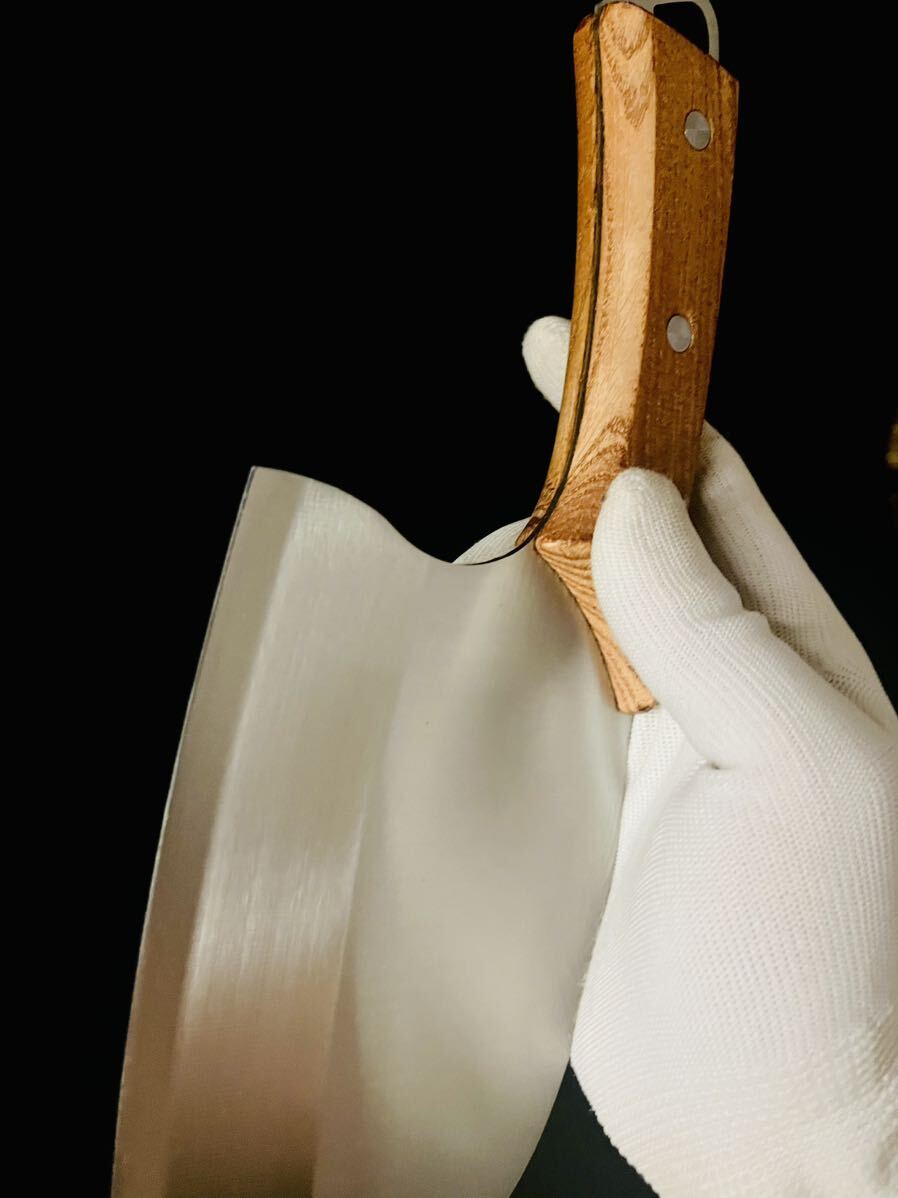 ［4-3-4#B］　ブッチャーナイフ　骨切包丁　骨スキ　叩き包丁　解体ナイフ　狩猟刀　ハンティングナイフ　出刃包丁　フルタングナイフ_7