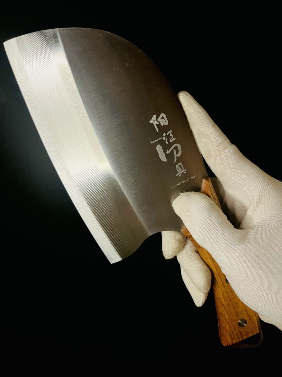 ［4-3-4#B］　ブッチャーナイフ　骨切包丁　骨スキ　叩き包丁　解体ナイフ　狩猟刀　ハンティングナイフ　出刃包丁　フルタングナイフ_8