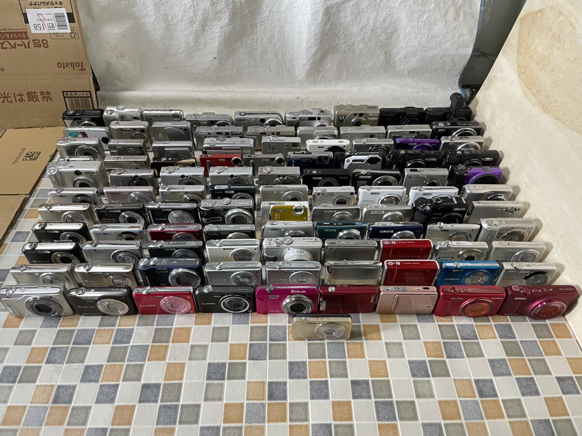 デジタルカメラ　100台　まとめ　SONY Canon OLYMPUS CASIO Nikon FUJIFILM Panasonic Finepix デジカメ　コンパクトデジタルカメラ _1