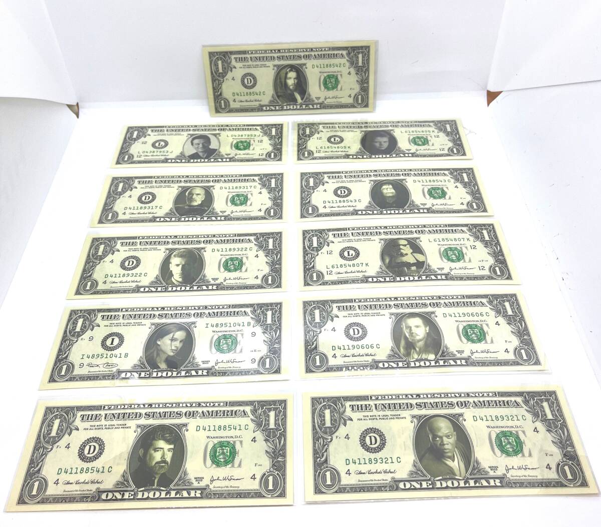 スターウォーズ　1ドル紙幣　11枚　米ドル　新札　限定/3892_1