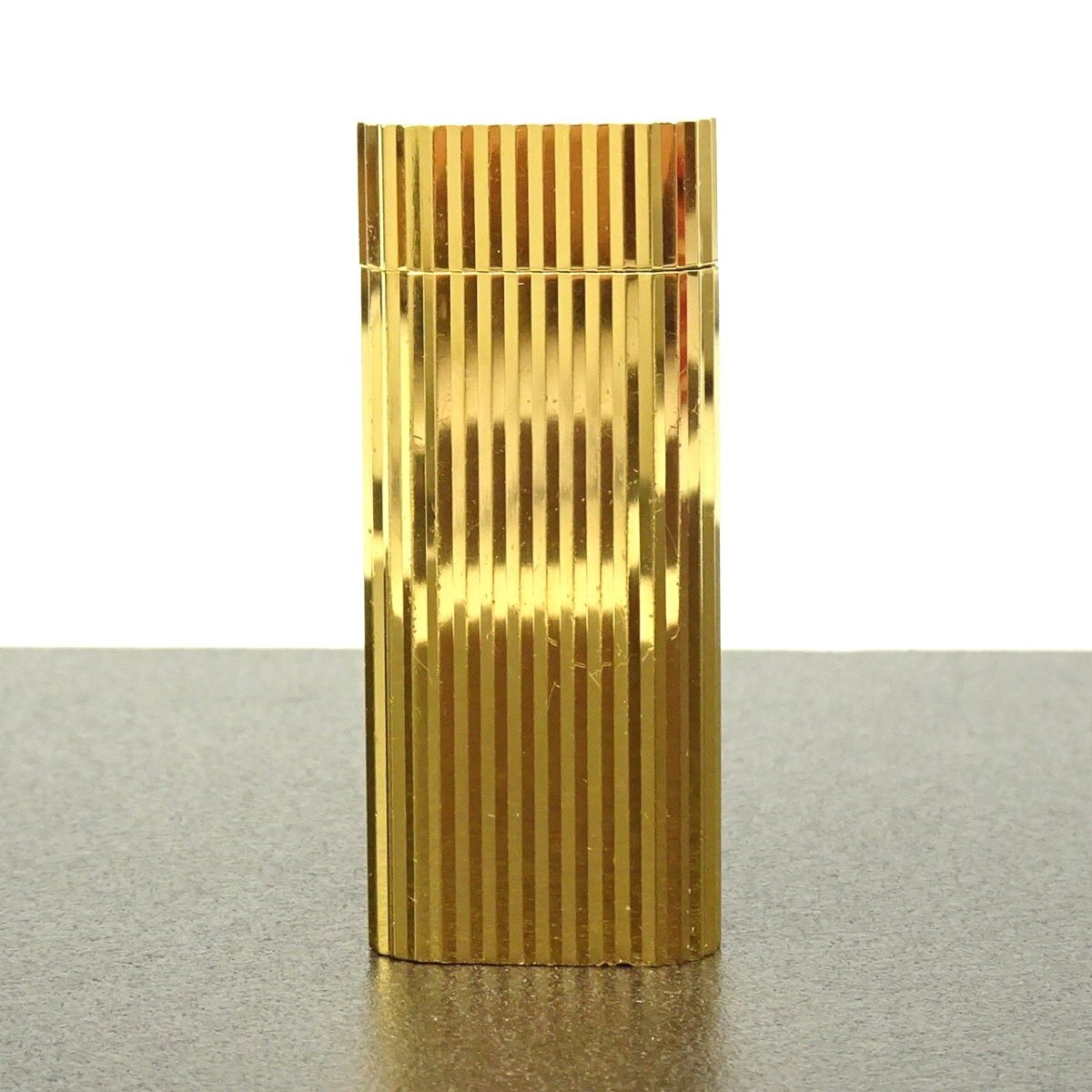 ☆E2539 カルティエ ショート ガスライター ゴールドカラー Cartier
