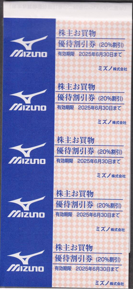 ミズノ株主優待券　20％割引券　10枚セット_2
