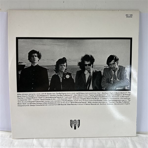 LPレコード Dr.Feelgoodドクター・フィールグッド Down By The Jetty