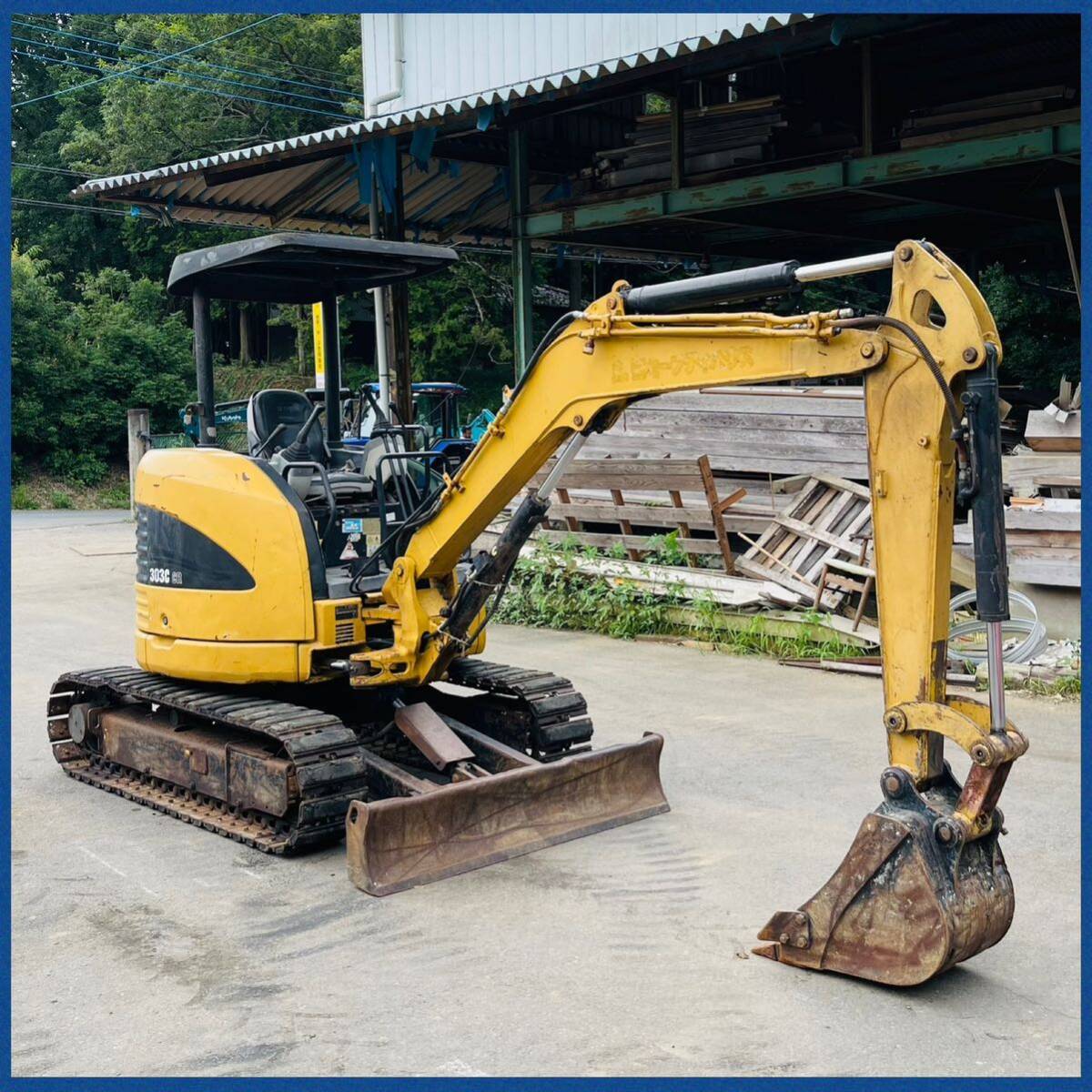 CATキャタピラー303C CR ミニユンボ 油圧ショベル 3t 1542時間 倍速 ブレーカ配管付き 4WAYマルチ 茨城県発 現状販売 ...