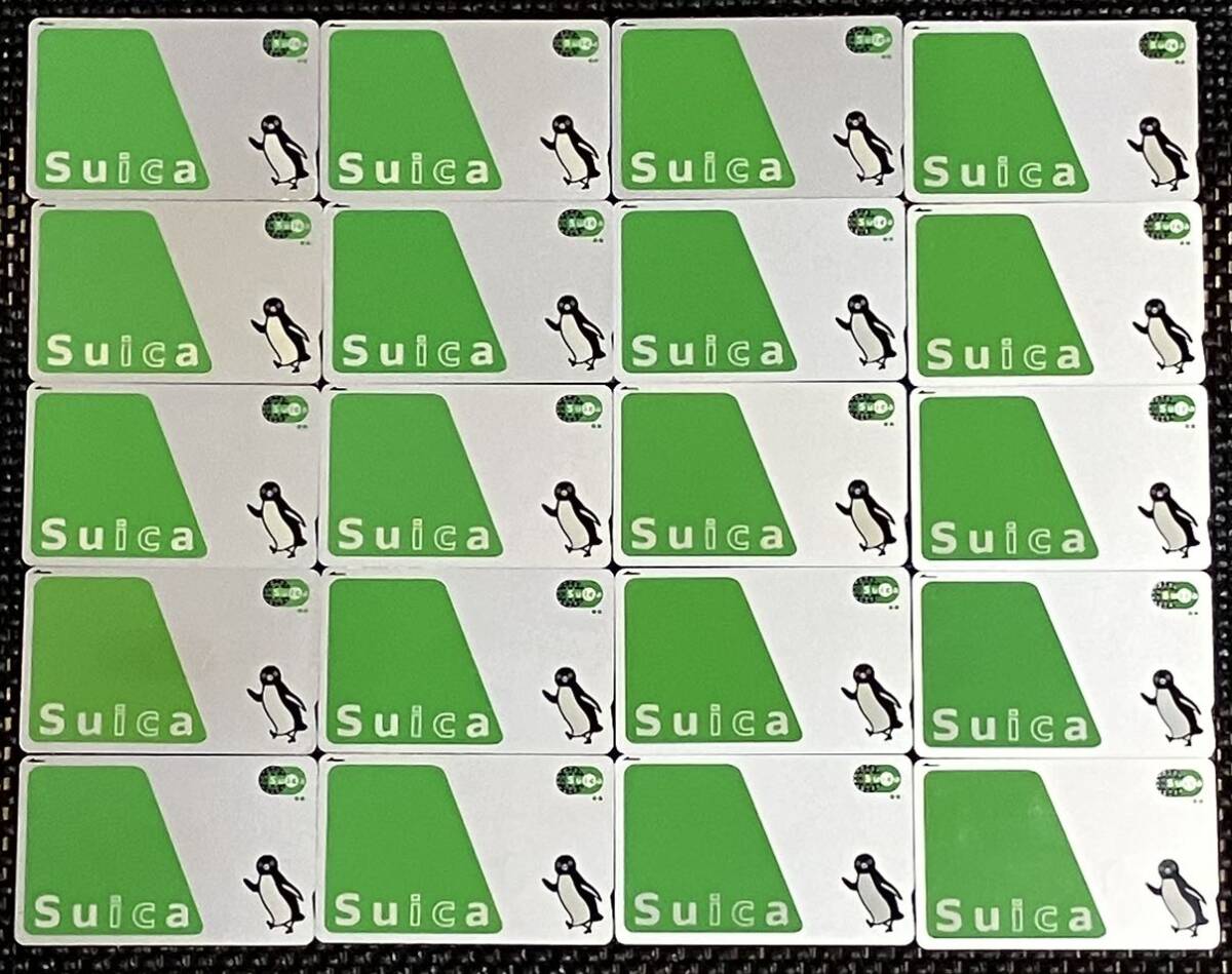 【全カード出場記録あり】無記名Suica スイカカード　JR東日本　20枚　中古品　【全カード出場記録あり】_1