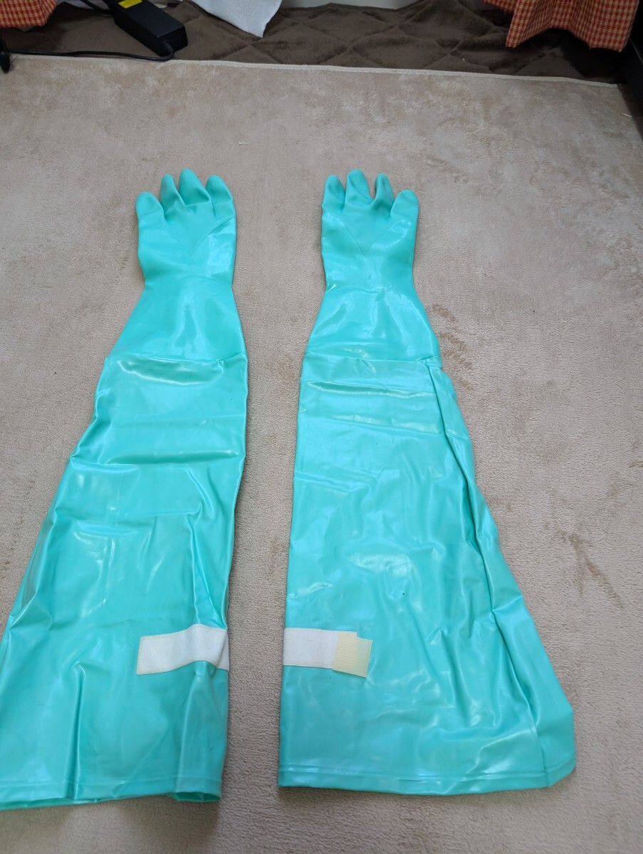 ビニール手袋　ゴム手袋　ビルパール　　ロング　レトロ　廃盤色_2