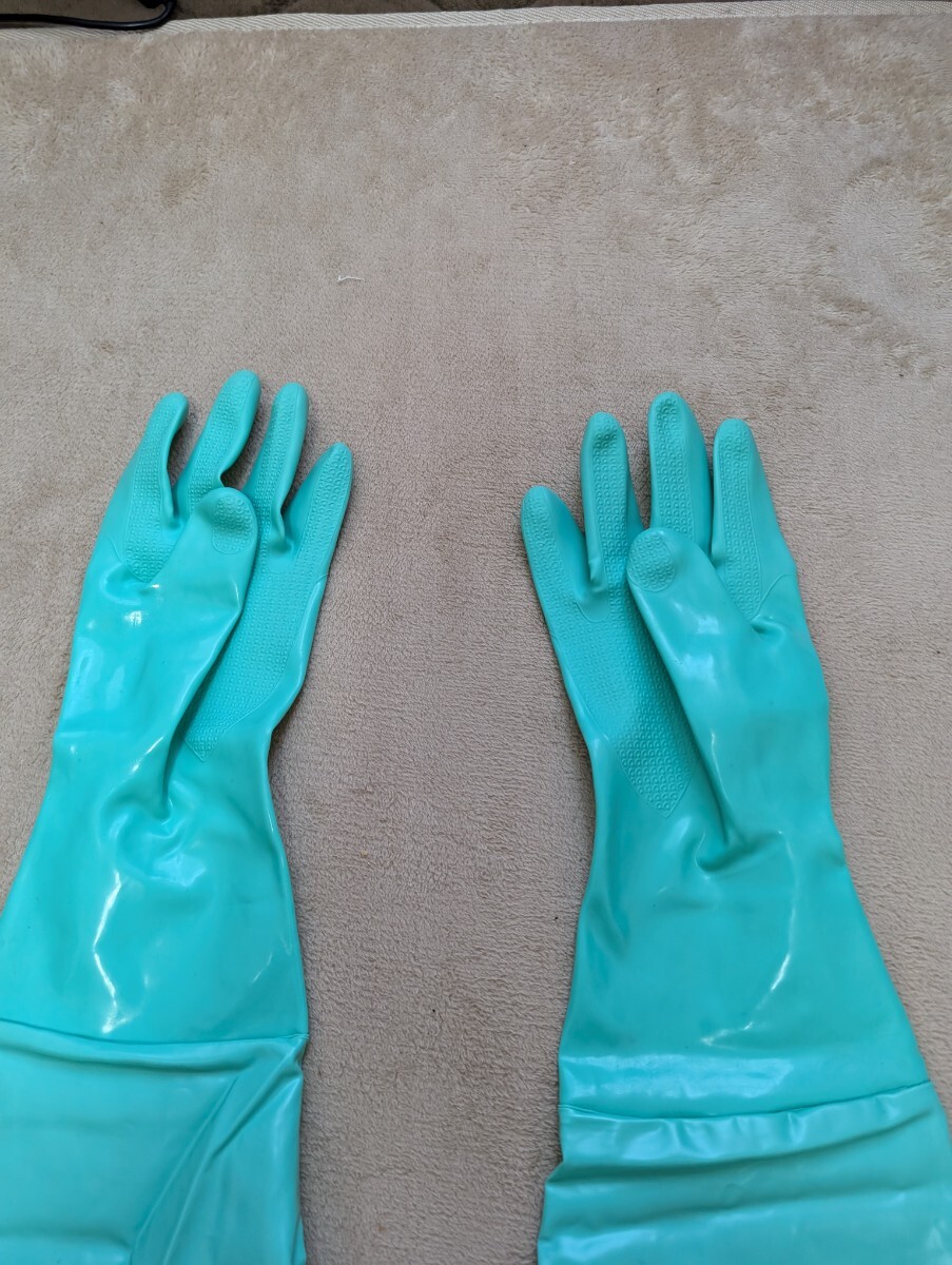 ビニール手袋　ゴム手袋　ビルパール　　ロング　レトロ　廃盤色_3