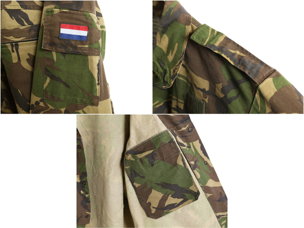 90s オランダ軍 実物 DPM カモ フィールド ジャケット メンズ XL 