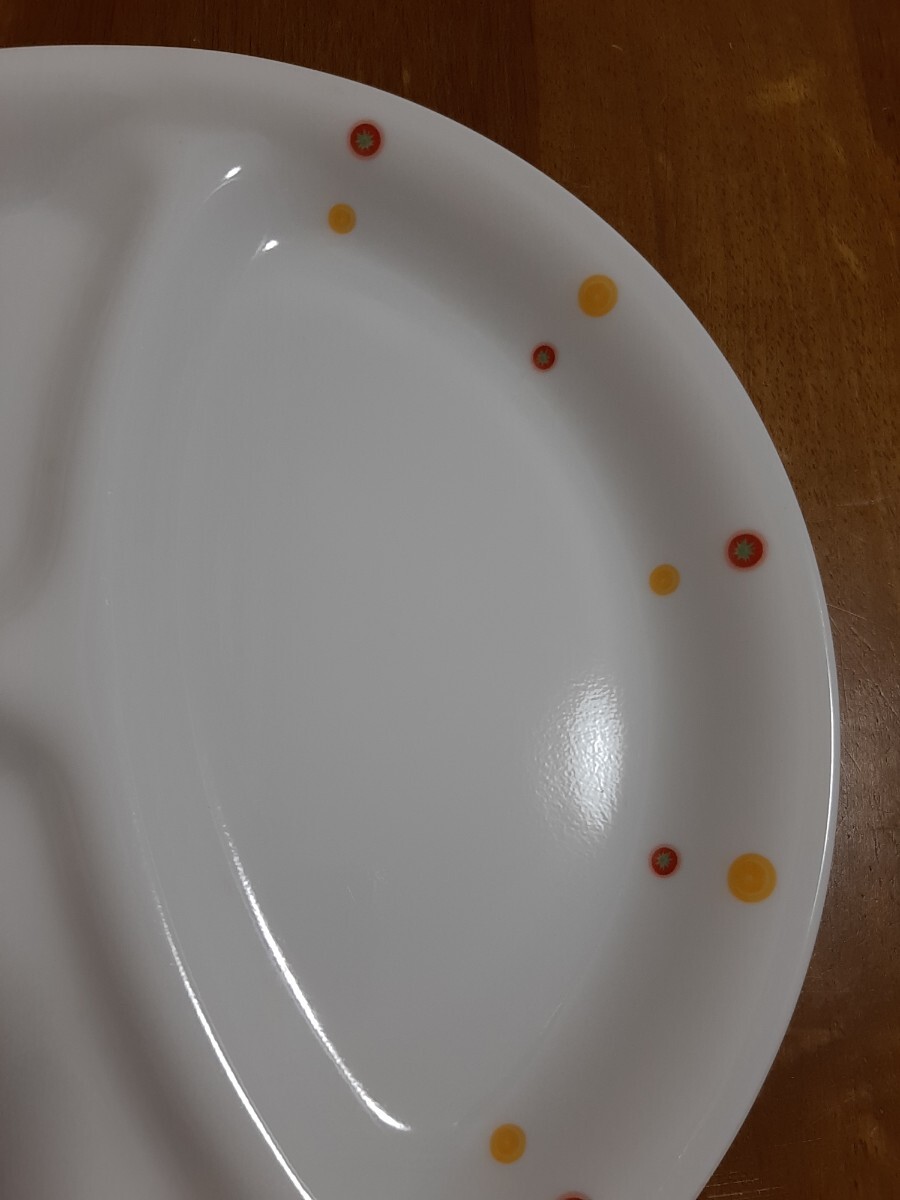 可愛い！CORELLEコレール ランチプレート2皿セット　ランチ皿　食器 白　_3