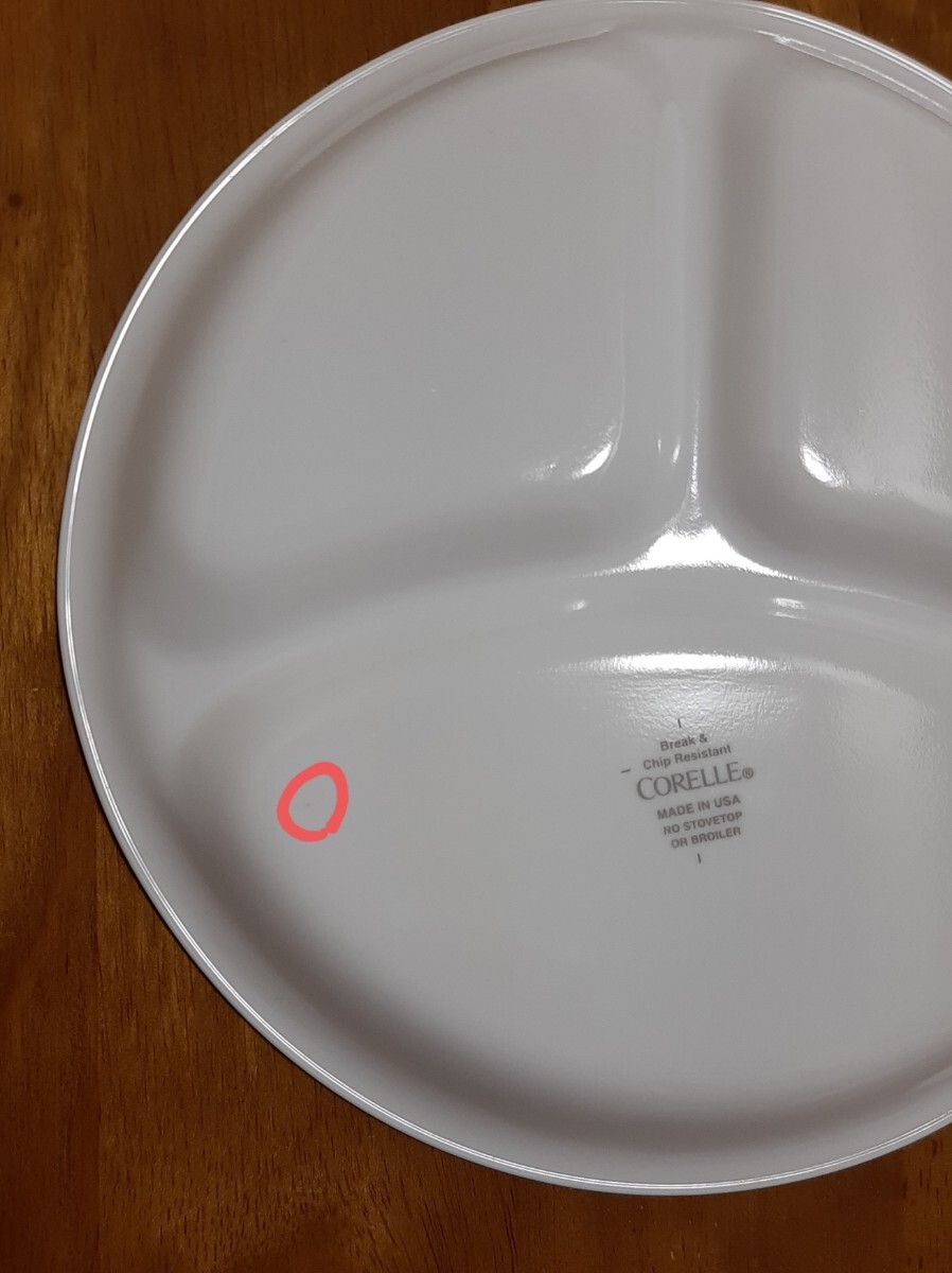 可愛い！CORELLEコレール ランチプレート2皿セット　ランチ皿　食器 白　_4