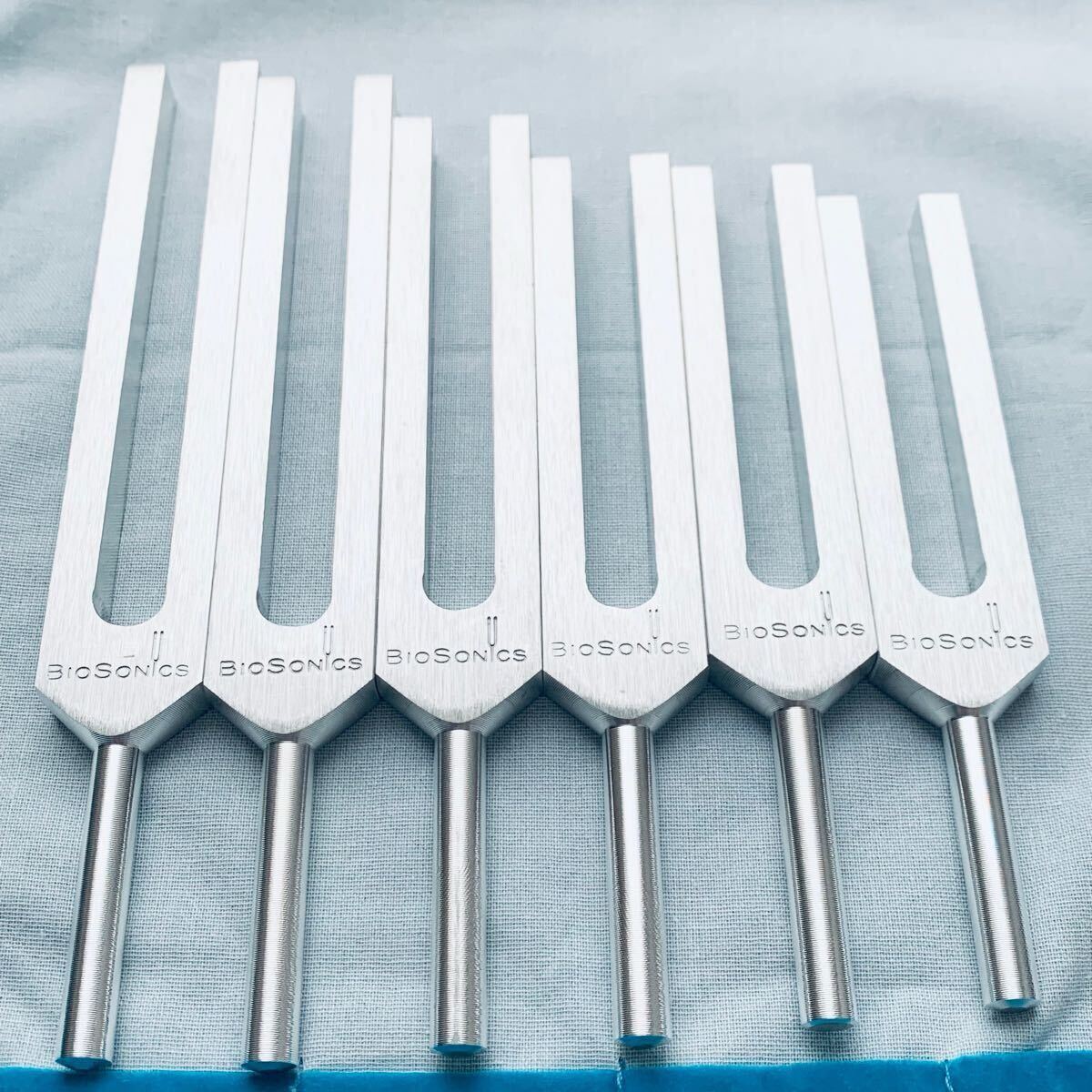 超お得 マレット付★正規品 バイオソニック チューナー6本 カバー付 BIOSONICS社★音叉 ソルフェジオ ヒーリング 癒し 音 メディテーション_4