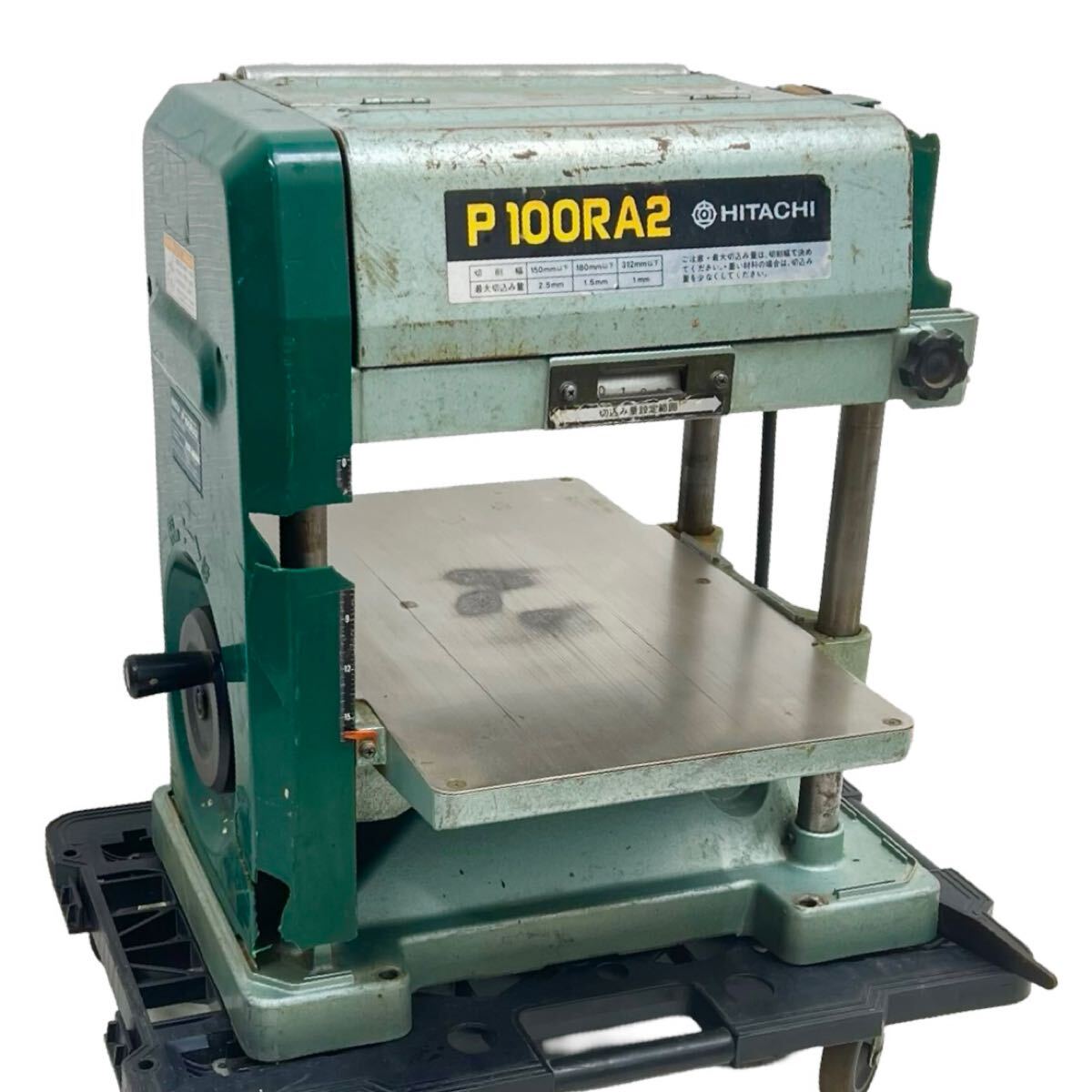○動作品 日立工機 312mm 小形自動かんな盤 HITACHI P100RA2 木工 大工