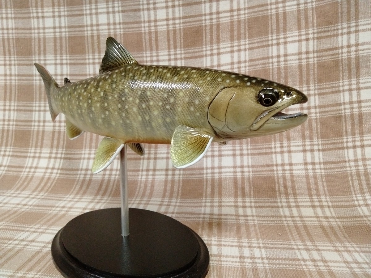 ハンドメイド　27cmヤマメ　フィギュア　レプリカ　魚釣り　模型　置物 ハンドメイド 27cmイワナ 魚模型 自作 フィギュア レプリカ 置物 釣り