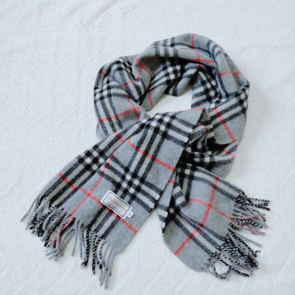 マフラー バーバリー Burberry's 希少 カシミア - ヴィンテージ 白タグ