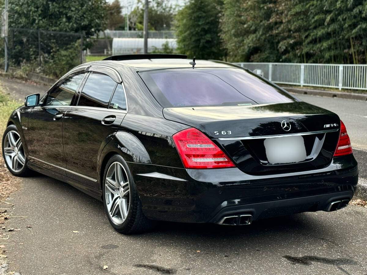 W221 後期型 S63 V8BITURBO 544ps 極美車 サンルーフ/ハーマンカードン/パワートランク/ブラインドスポット 検令和7年6月迄 _4