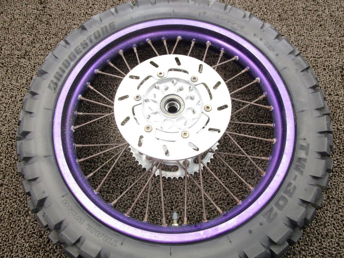 TT250R リアホイール ディスク 中古 動画有 内田輪店 TT250Rレイド