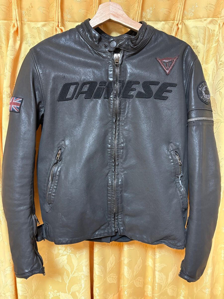 ダイネーゼ パンチングレザージャケットARCHIVIO 48黒DAINESE(Mサイズ