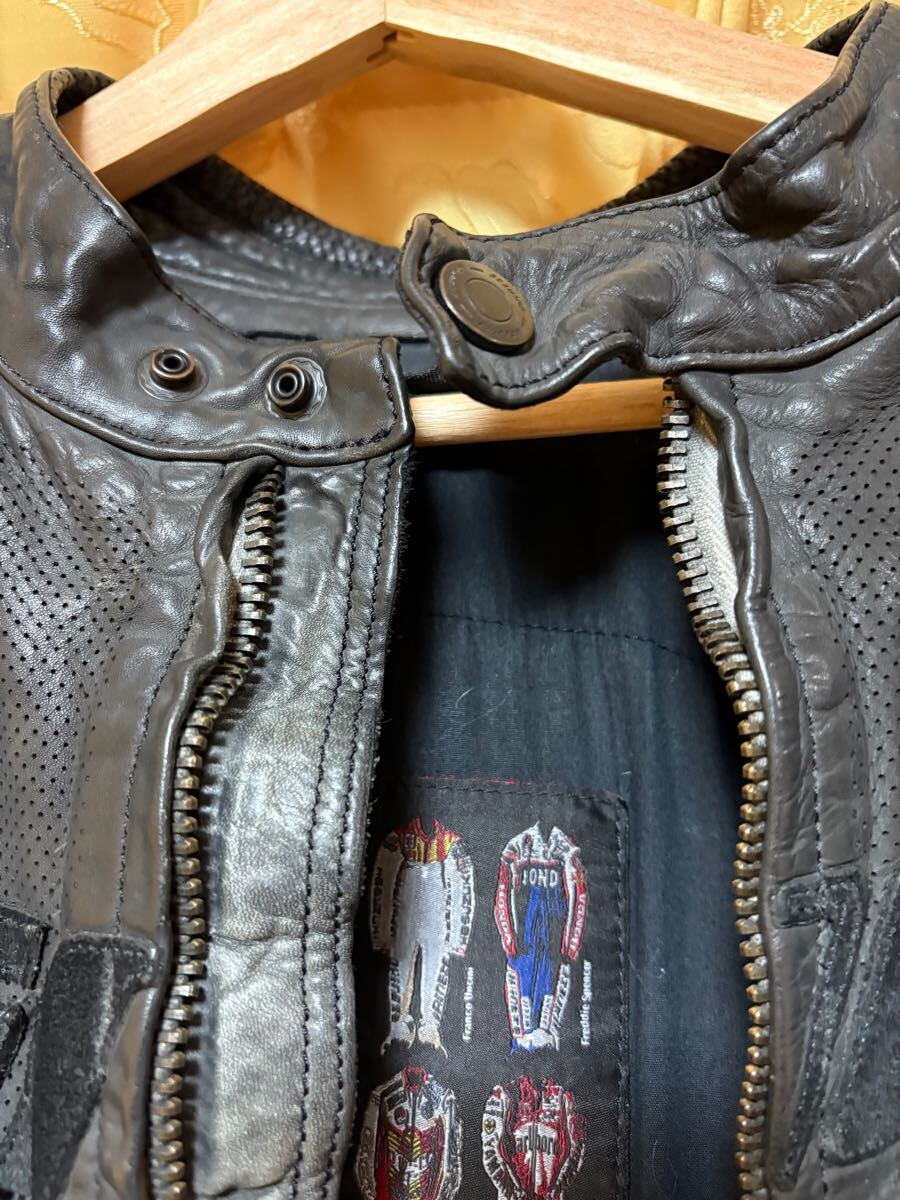 ダイネーゼ パンチングレザージャケットARCHIVIO 48黒DAINESE(Mサイズ