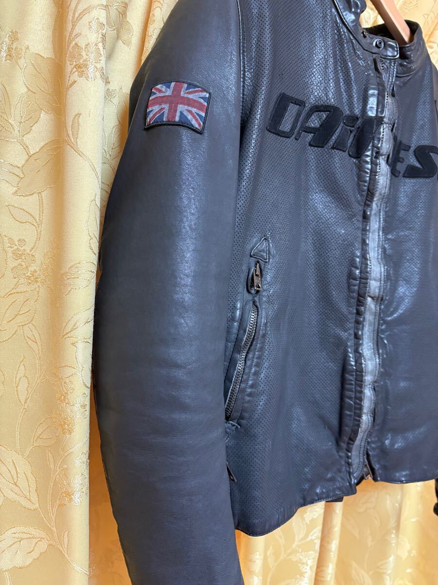 ダイネーゼ パンチングレザージャケットARCHIVIO 48黒DAINESE(Mサイズ