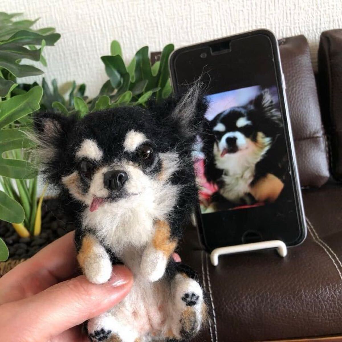 羊毛フェルト 犬 愛犬のオーダー制作を承ります (制作者は、わたわた