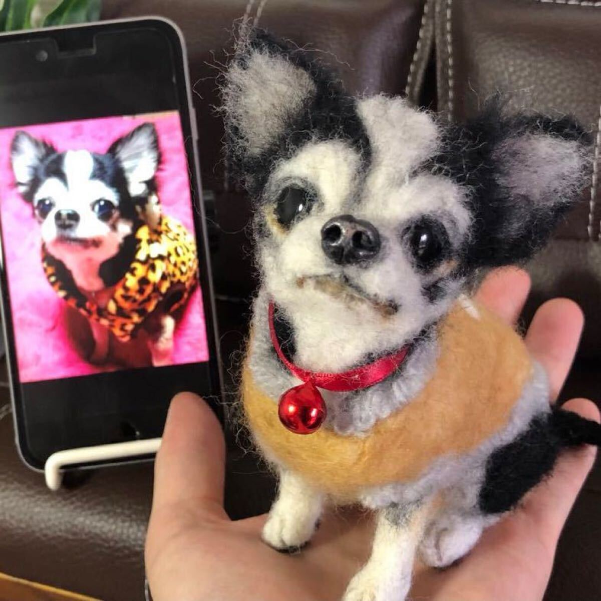 羊毛フェルト 犬 愛犬のオーダー制作を承ります (制作者は、わたわた