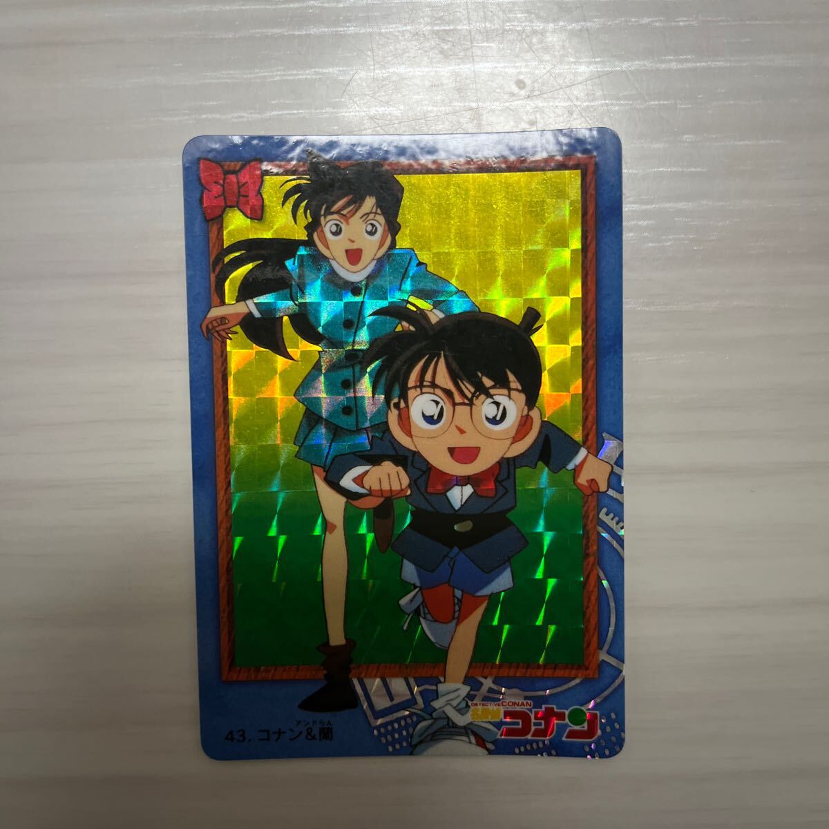 名探偵コナン　カードダス　バンダイ トレカ　当時もの　 キラ　コナン　蘭　少年探偵団_4