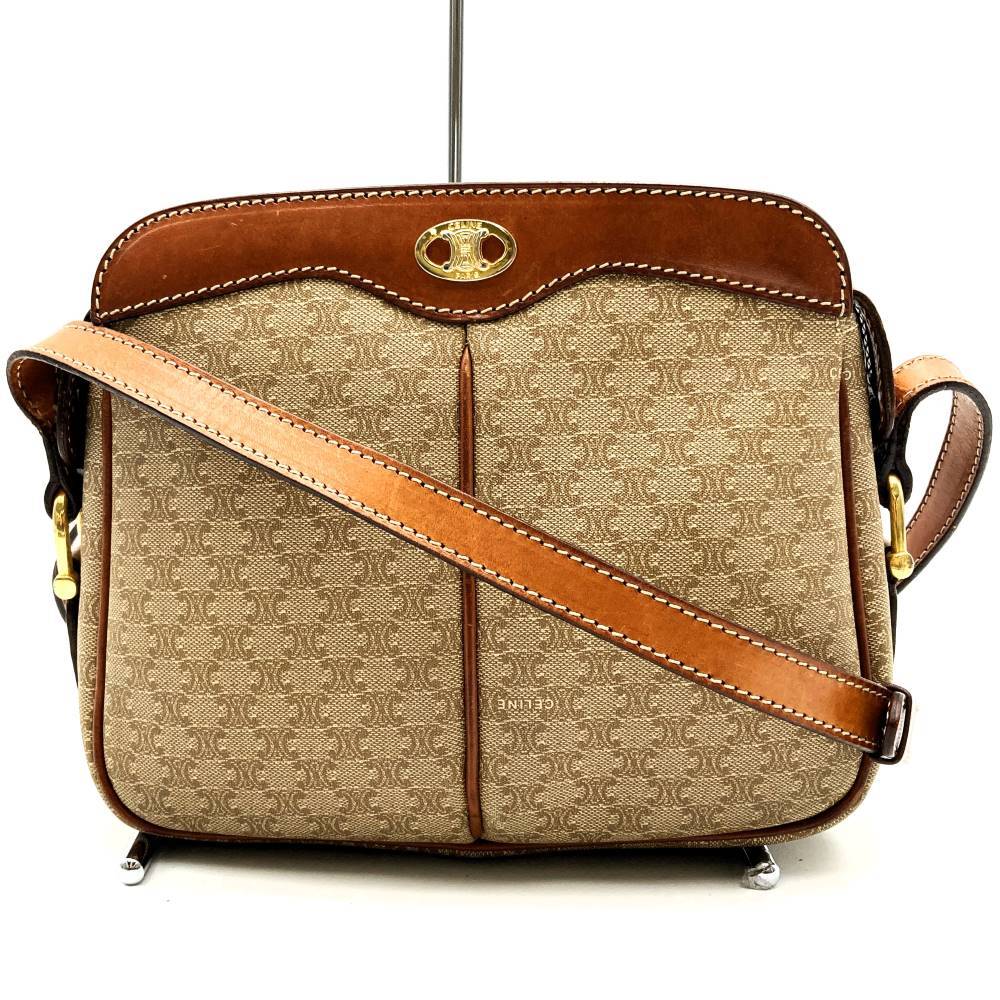 CELINE セリーヌ マカダム柄 ショルダーバッグ ヴィンテージ レトロ 