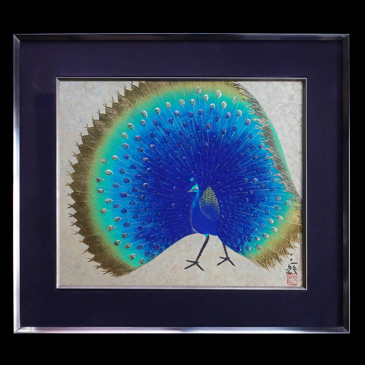 児玉三鈴 孔雀 絵画など美術品の販売と買取 東京・銀座 おいだ美術 共