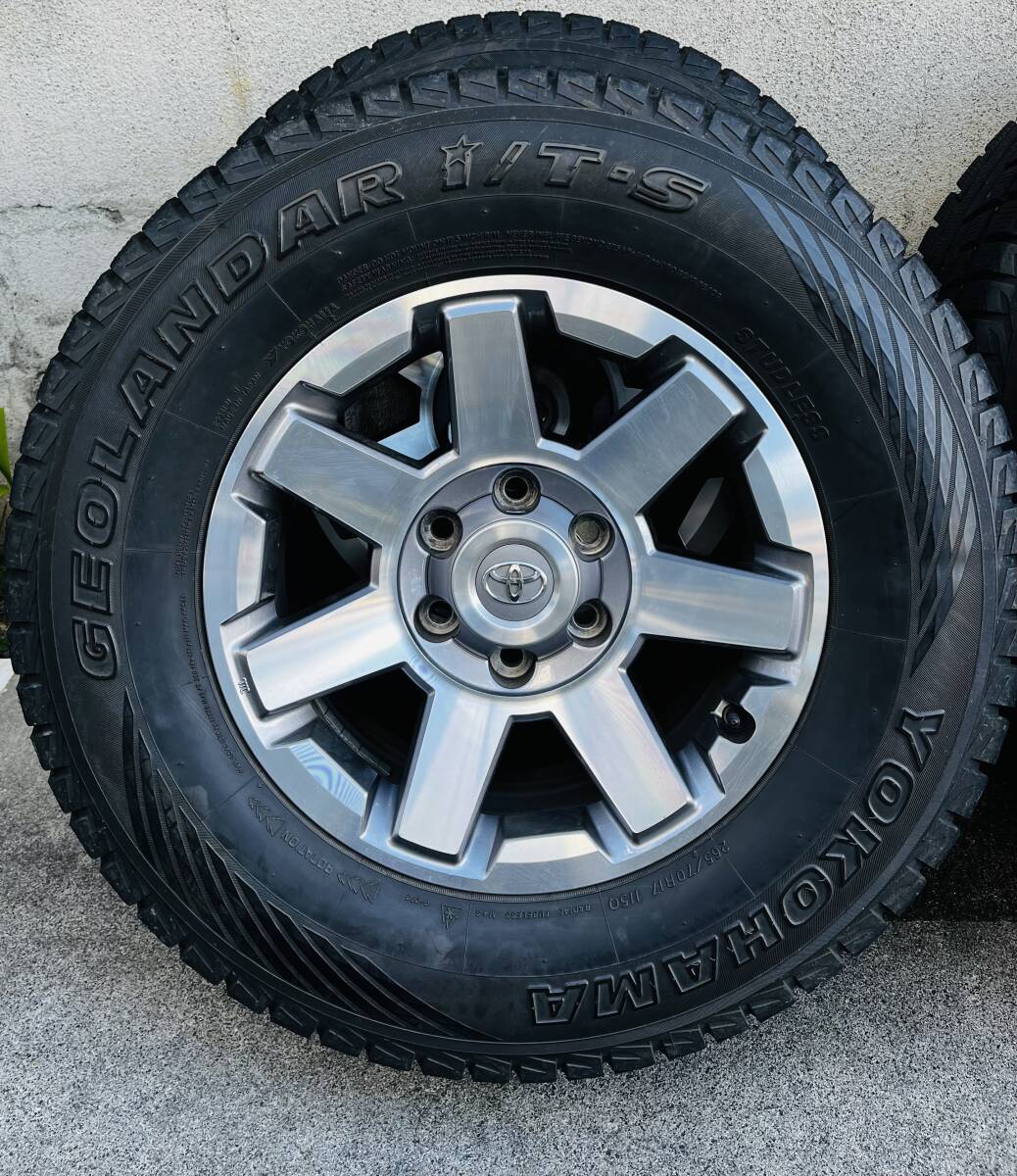 150 プラド FJ スタッドレス （FJクルーザー 純正ホイール 17インチ