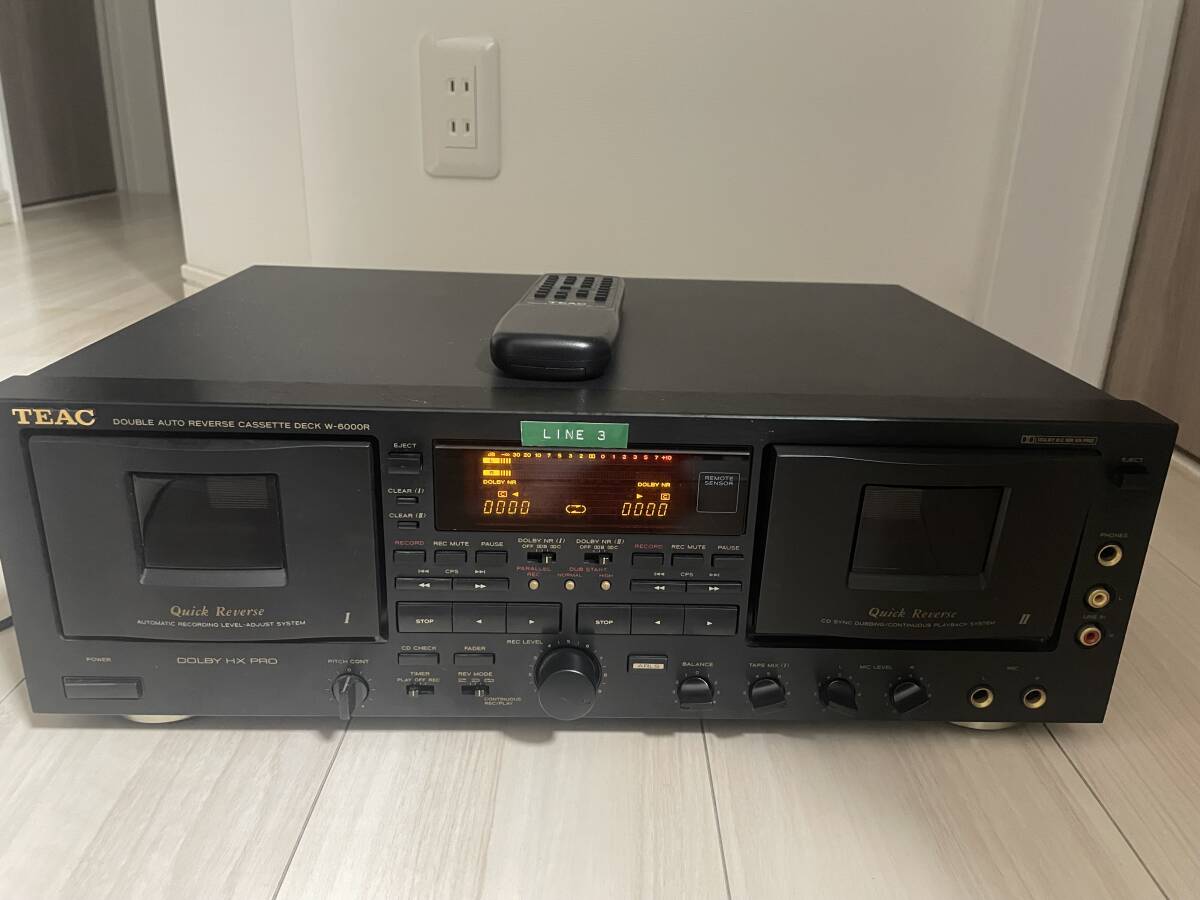 ☆TEAC ティアック ダブルカセットデッキ W-6000R ☆ TEAC W-6000R