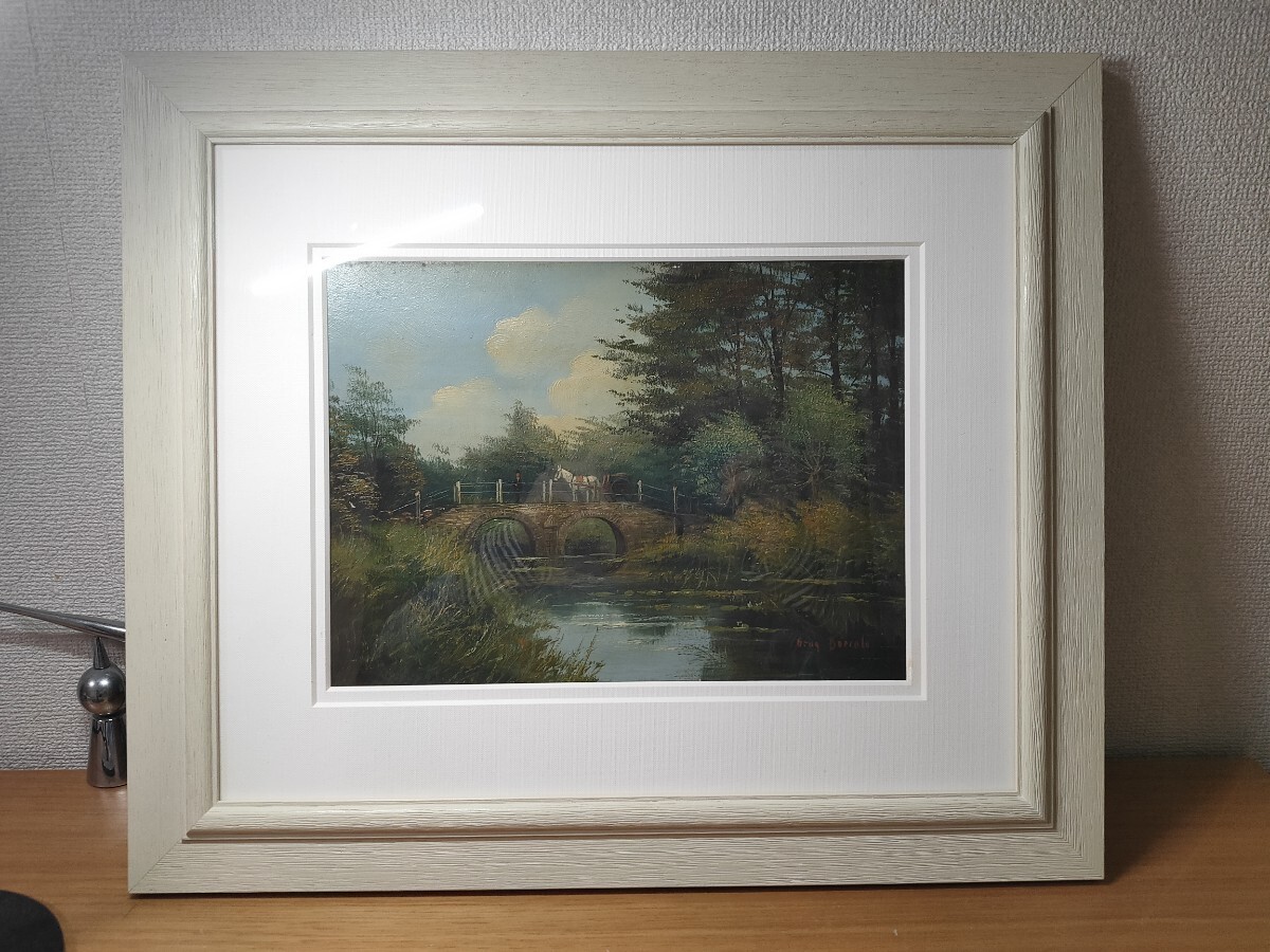 新作，SALE 油彩画 作品名不明 作者不明 額装 サインあり 風景画 油絵 板絵(自然、風景画)｜売買されたオークション情報、yahooの商品情報をアーカイブ公開 - オークファン 自然、風景画