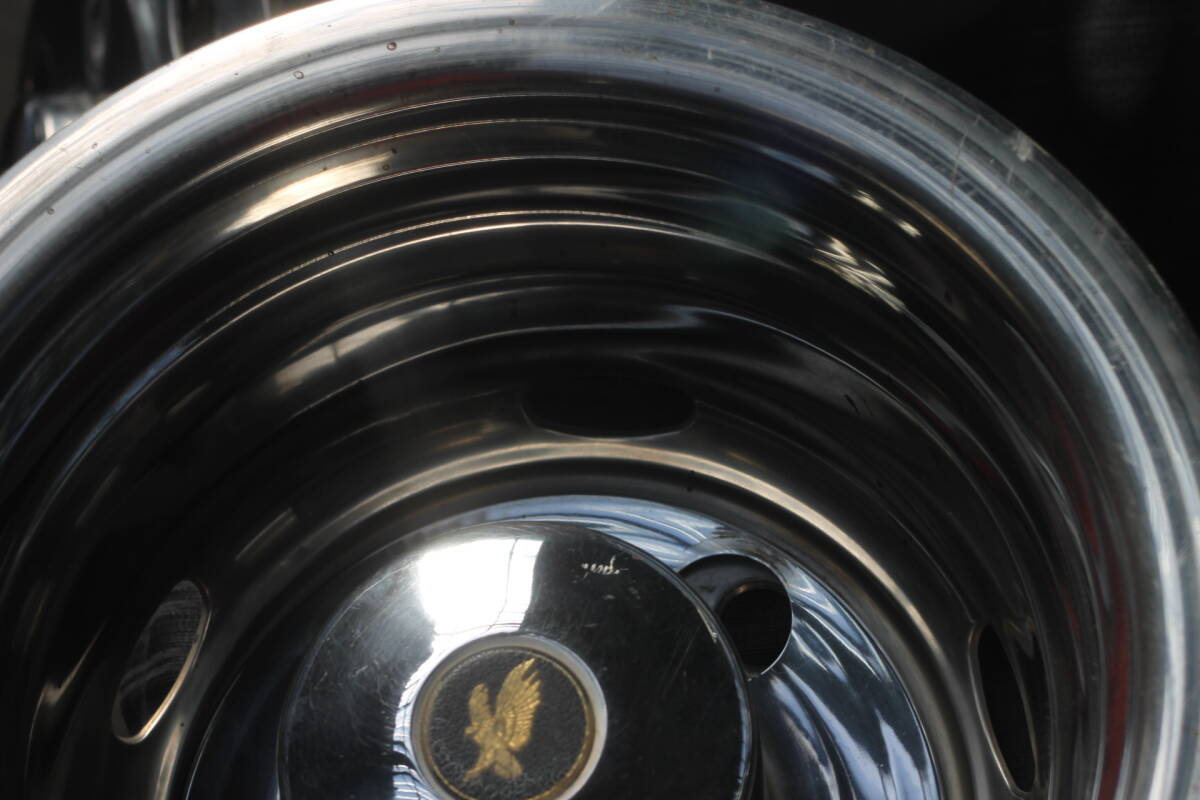 #3540 ISUZUいすゞ エルフ１６インチ５穴 ステンレスホイールライナーセット ブラックイーグル ジェットイノウエ JET INOUE ＃デコトラ_10