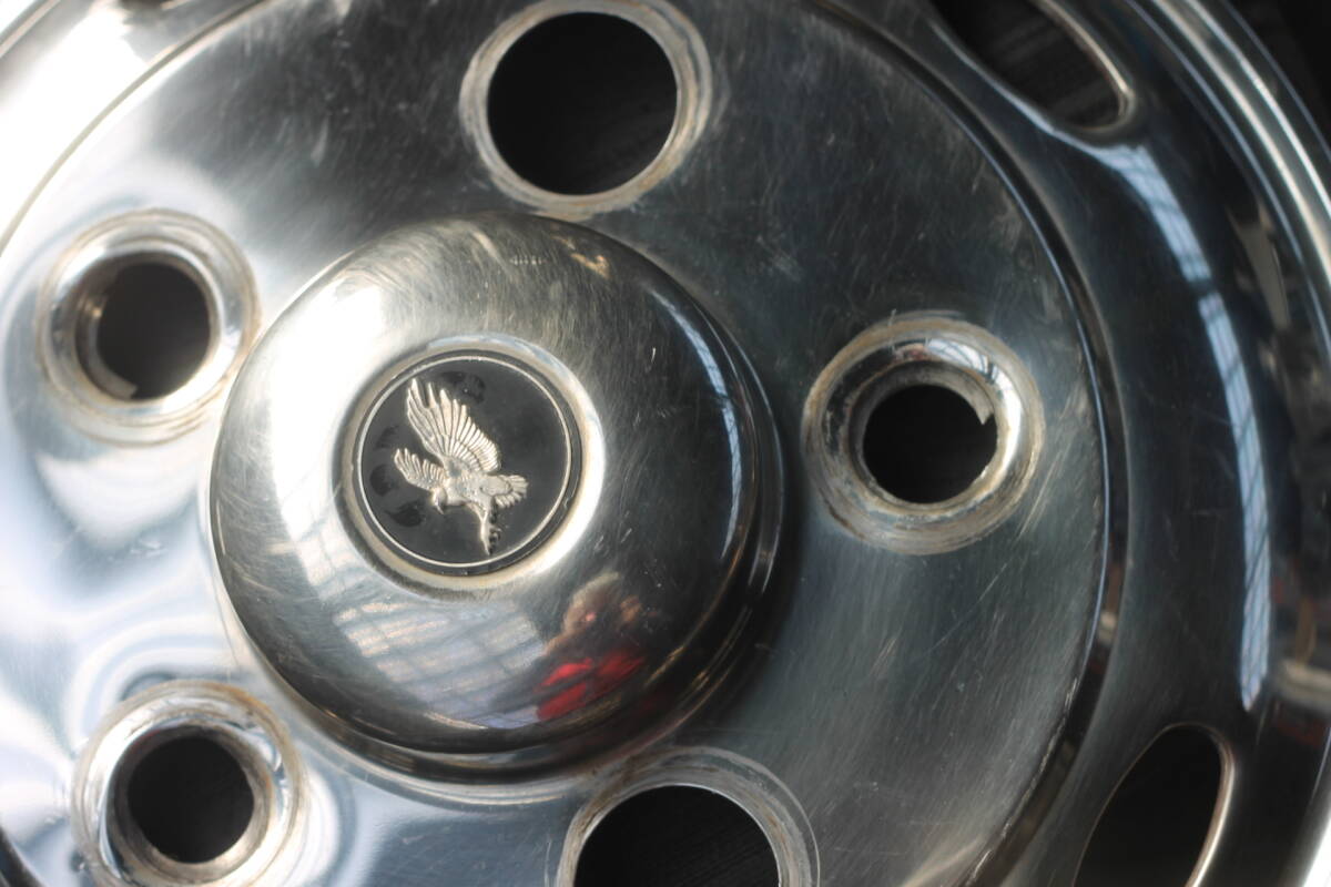 #3540 ISUZUいすゞ エルフ１６インチ５穴 ステンレスホイールライナーセット ブラックイーグル ジェットイノウエ JET INOUE ＃デコトラ_5