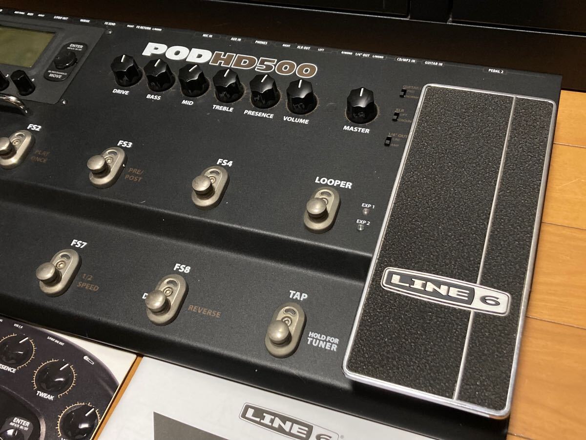 ☆歴史的名機! Line6 POD HD500 ライン6 アンプシミュレーター マルチ