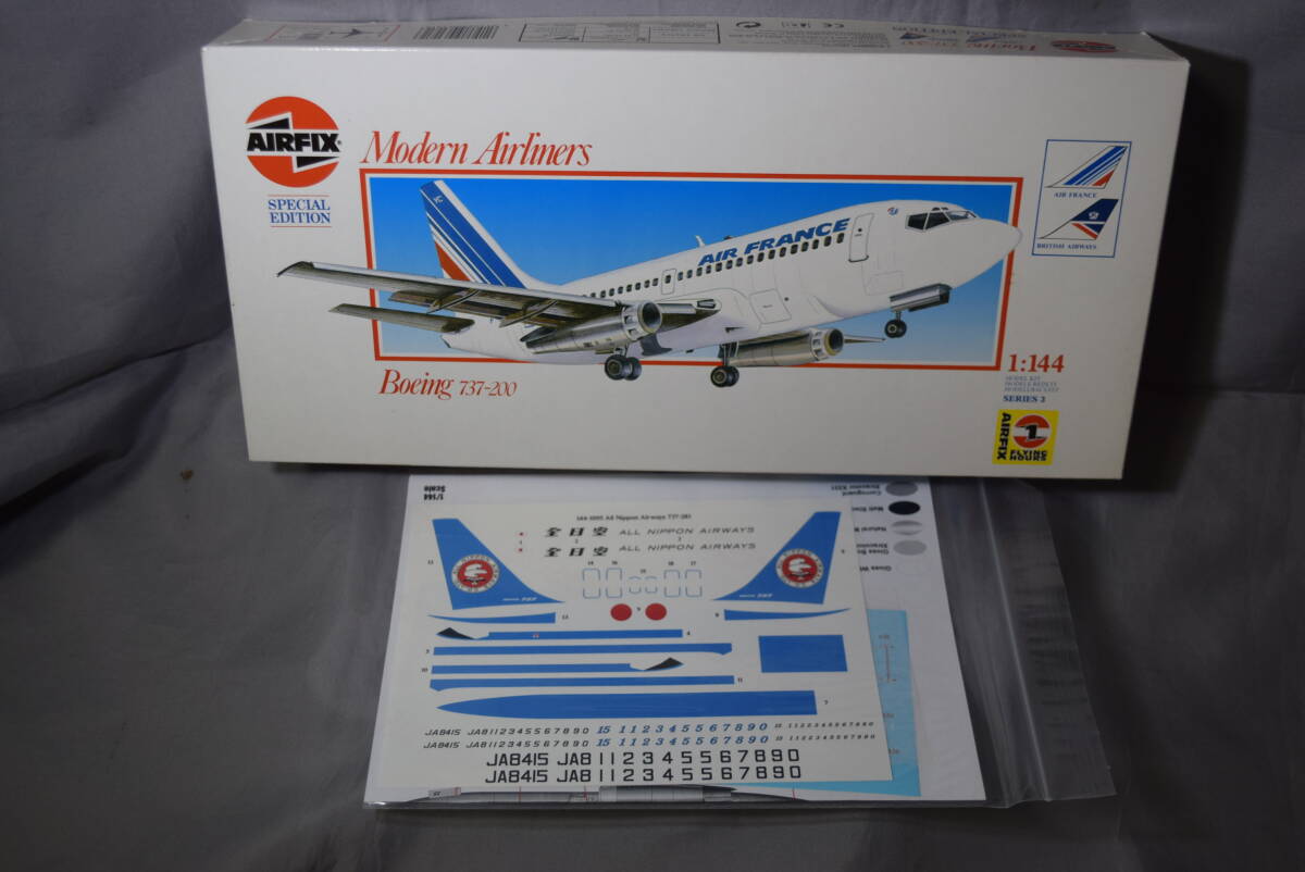 稀少1/144米DRAW製 B737-200全日空 ANA モヒカン塗装+エアフィックス製