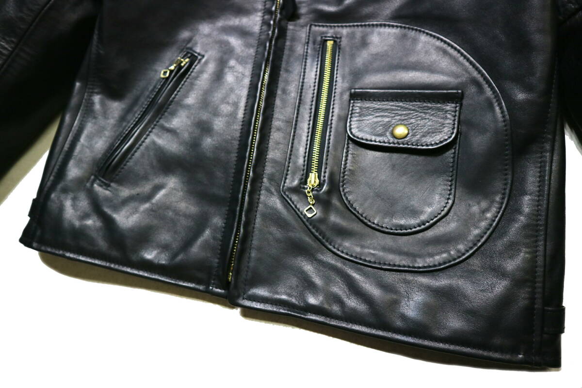 かなり良好/馬革！◇SIMMONS BILT シモンズビルト 馬革 Dポケ レザー 