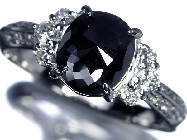 KM14037SS【1円～】新品【RK宝石】《DIAMOND》極上ブラック