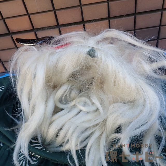 0KQ7◆古い 獅子舞 一式セット/獅子頭 被り物 縁起物 伝統芸能 正月 迎春 魔除け 厄払い 厄除け 民芸品 お正月 賀正 グッズ 送:-/160_9