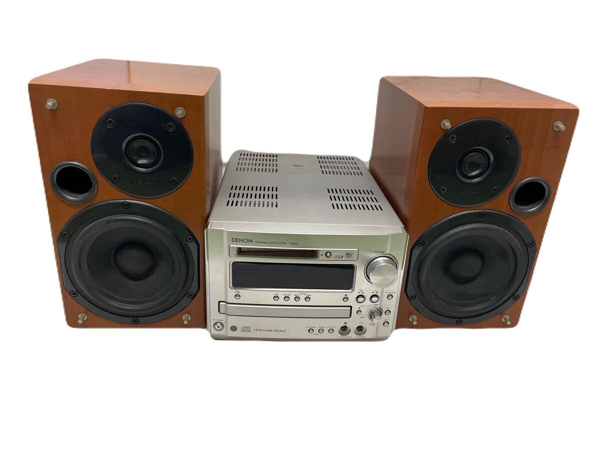 Cd md denon コンポ DENON デノン CD MDシステムコンポ 木目 D-MG33 SC