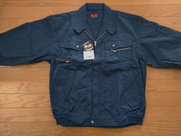 新品未使用★作業服　自重堂　90500ブルゾン(EL(3L))　ネイビー　2枚セット_2
