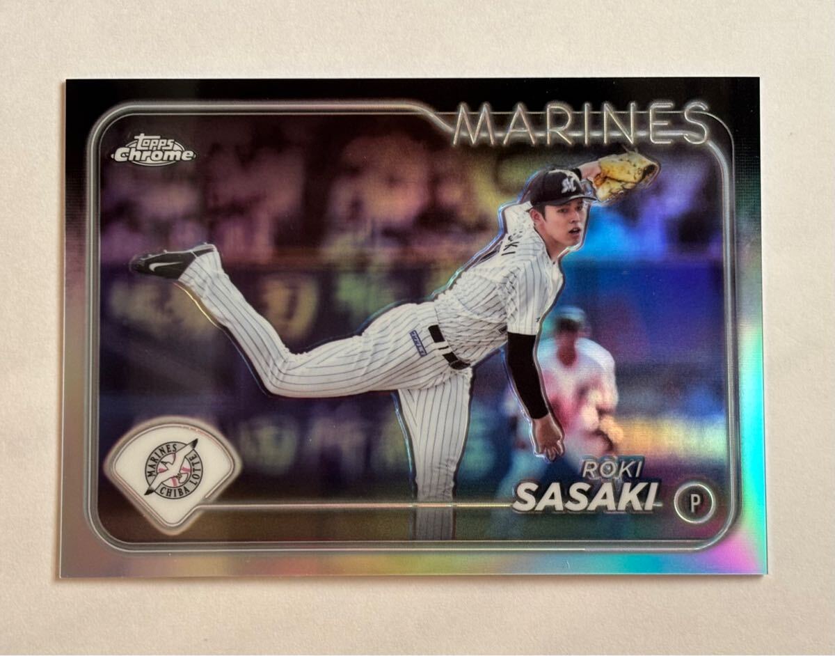佐々木朗希】Topps Chrome NPB 2024 Refractor Roki Sasaki(Topps