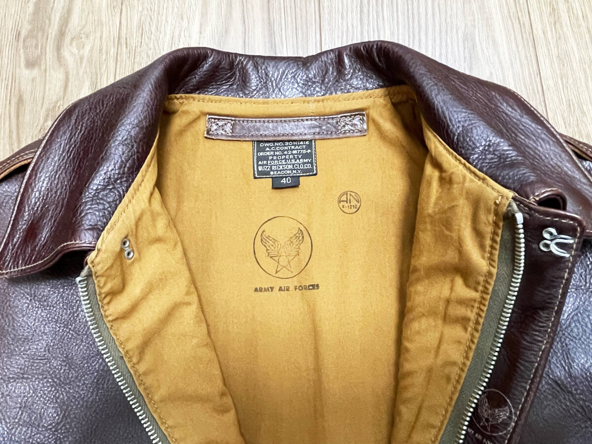 極美品】Type A-2 “ORDER No.42-18775-P BUZZ RICKSON CLO.CO 