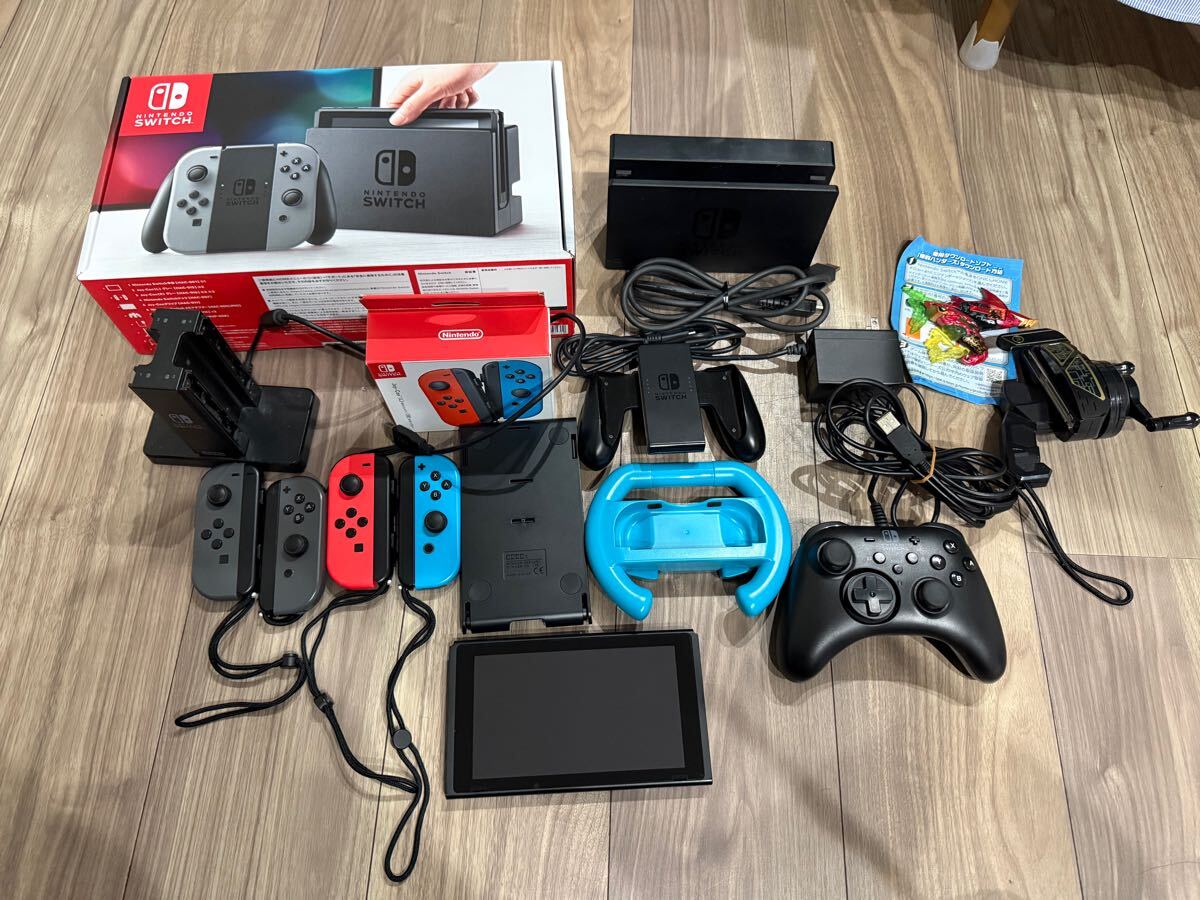 任天堂 ニンテンドースイッチ 初期化済 グレー ジョイコン追加 連射