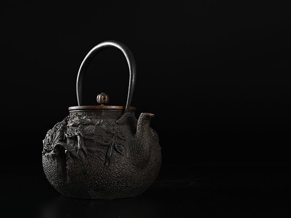 鉄瓶 煎茶道具 | 龍文堂 時代物 加2074e 時代 茶道具 龍盛堂造 斑